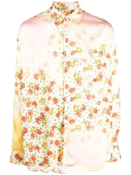 Cămașă Marni cu model floral cu imagine lungă