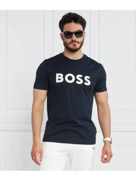 BOSS BLACK Tricou Tiburt negru