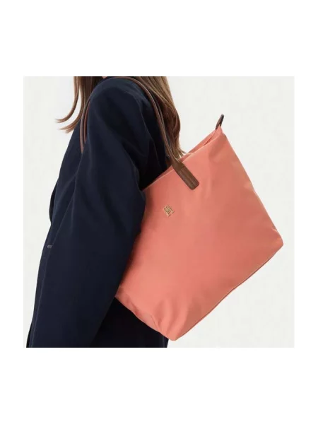 Tommy Hilfiger Geantă Popette Tote Coral roșu