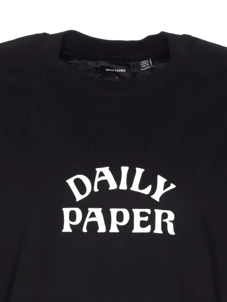 Raštuotas marškinėliai Daily Paper juoda