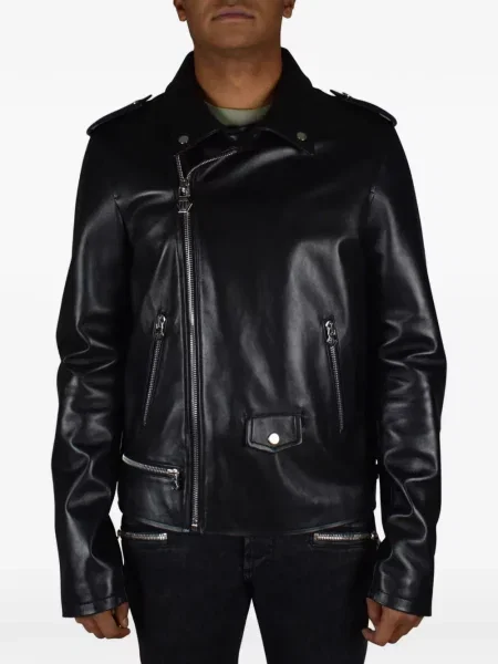 Geanta de piele Philipp Plein negru