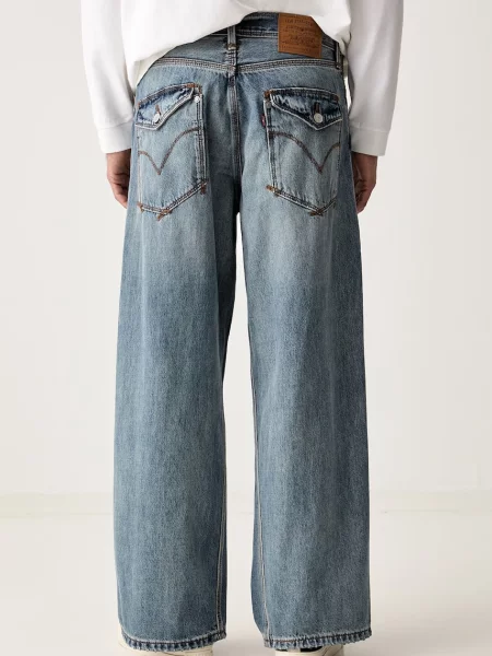 Levi's jeansy TWISTED BAGGY WIDE LEG niebieskie