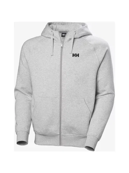 Bluza z kapturem Helly Hansen Elevate Full-Zip jasnoszary S biała