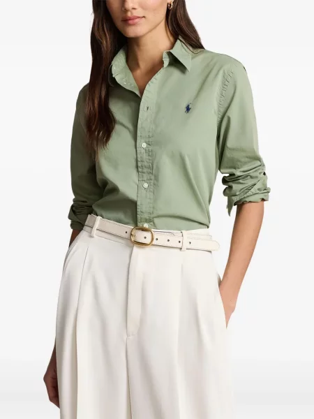 Tricou polo Polo Ralph Lauren cu dungi cu două rânduri de nasturi cu aplicații negru