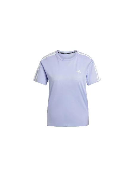 Tricou Adidas cu dungi alergare violet