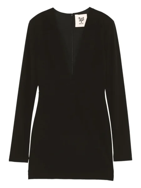 Rochie mini Aniye By cu decolteu în V de costum negru
