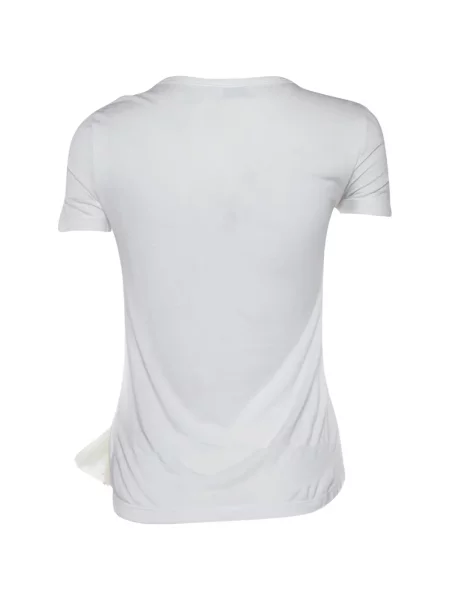 Tricou Red Valentino cu funde din dantelă alb