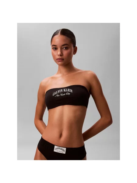 Sutien bandeau Calvin Klein Jeans negru