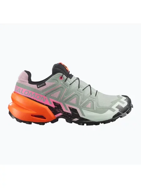 Încălțăminte de alergare pentru femei Salomon Speedcross 6 GTX Icon black/green milieu negru