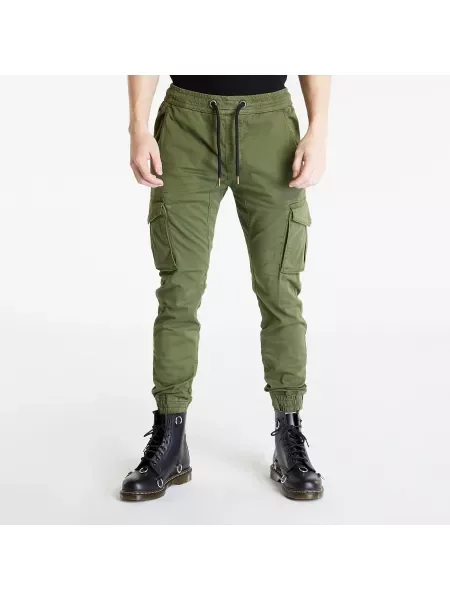 Pantaloni Alpha Industries Cotton Twill Jogger Dark Olive M kaki