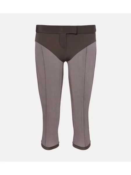 Слаб капри панталони Magda Butrym кафяво