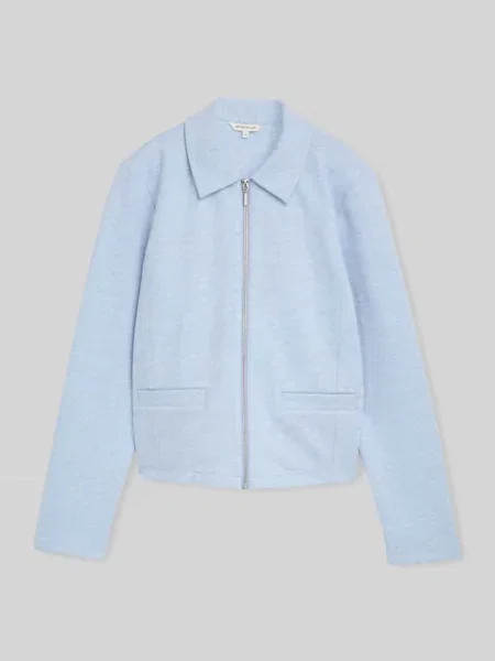 Krój regular fit krótki blezer z mieszanka bawełny Tom Tailor