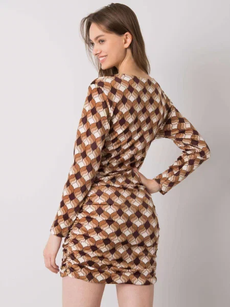 Rochie Fashionhunters de costum maro
