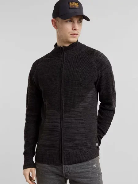 Трикотажний байкерський кардиган G-star Raw чорний