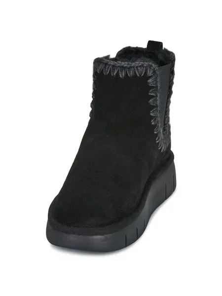 Semišové chelsea boots Mou čierna