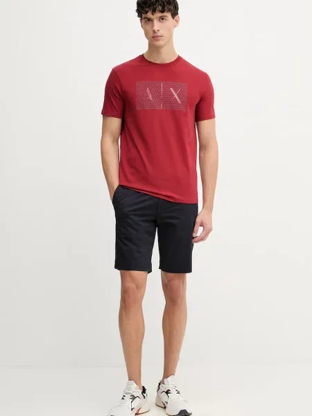 Armani Exchange kratka majica rdeča