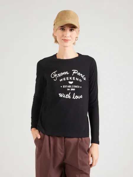 Weekend Max Mara Bluză Alias Negru alb