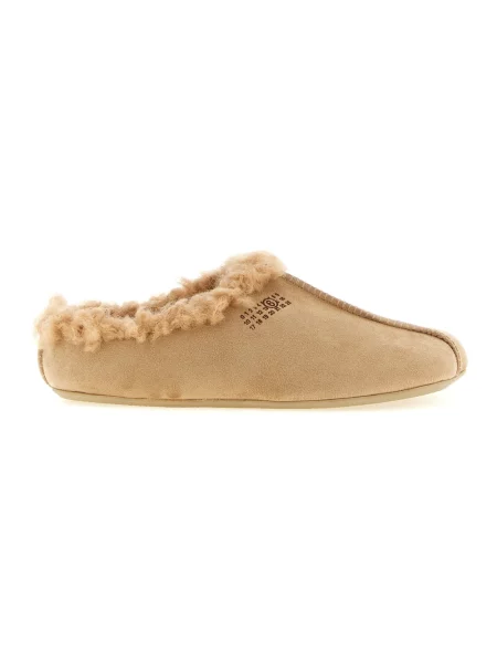 Klapki Mm6 Maison Margiela zamszowe beżowe