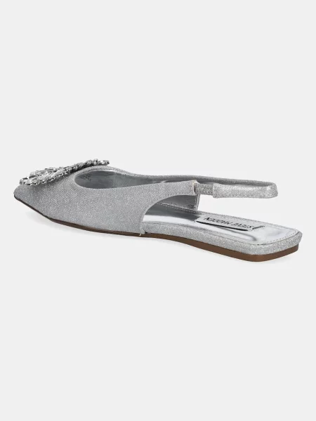 Baleríny Steve Madden Calista s odkrytou patou stříbrná