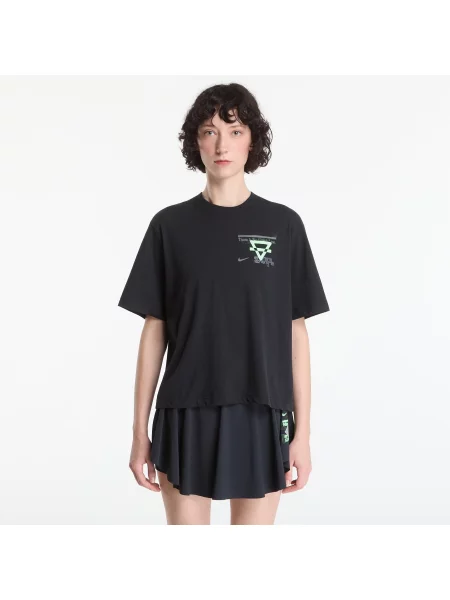 Běžecké tričko Nike Swift Dri-Fit black/no color/illusion green černé