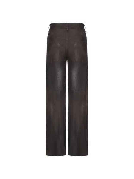 Pantaloni Salvatore Santoro din piele maro