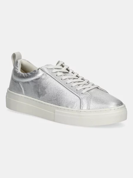Кожени маратонки Vagabond Shoemakers ZOE PLATFORM сребристо