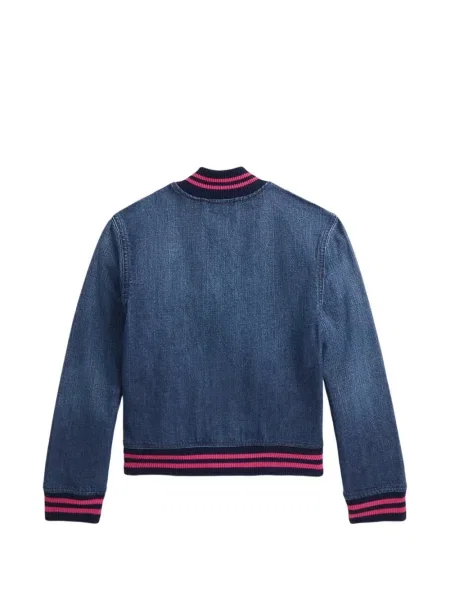 Kurtka jeansowa dziecięca Polo Ralph Lauren niebieska