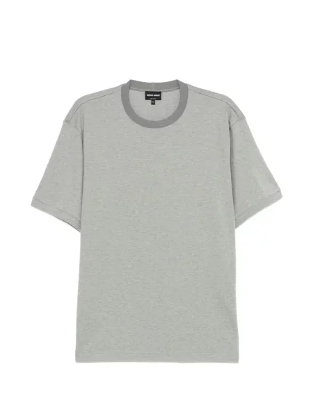 Tricou Giorgio Armani cu decolteu rotund gri