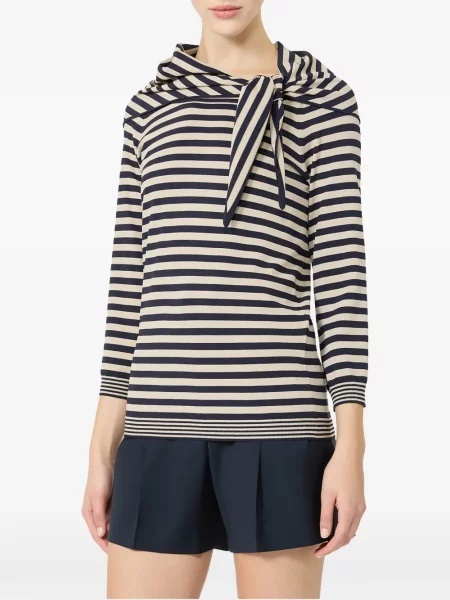 Top Max Mara cu legături negru