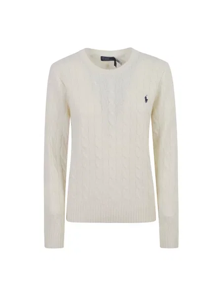 Sweter Ralph Lauren wełniany biały