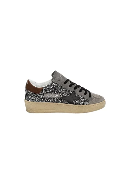 Sneakersy Ama Brand zamszowe szare
