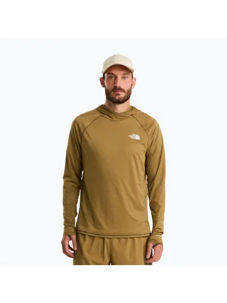 Суичър с качулка The North Face кафяво