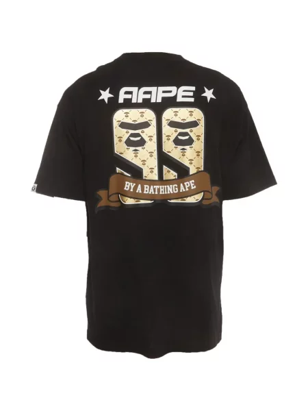 Tricou A Bathing Ape® cu imagine negru