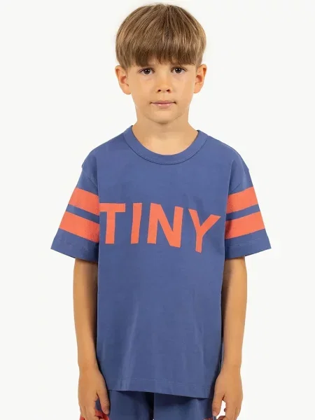 Tinycottons Дитяча футболка STRIPES LOGO TEE