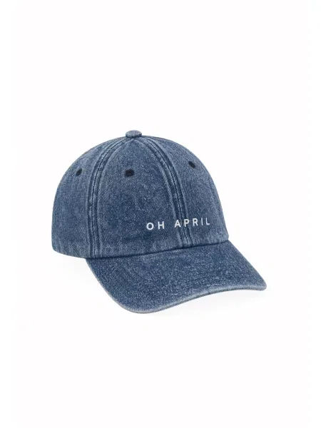 OH APRIL Șapcă Almira albastru denim alb