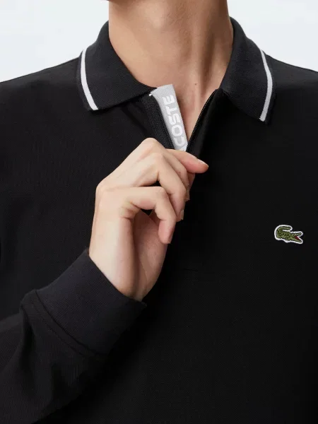 Поло Lacoste чорний