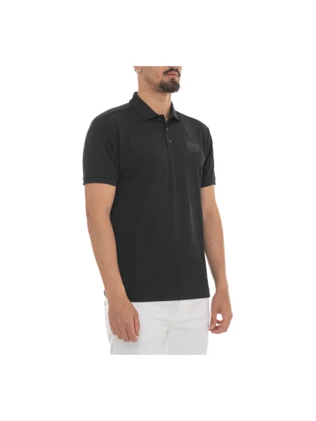 Koszulka polo Emporio Armani Ea7 z dżerseju czarna