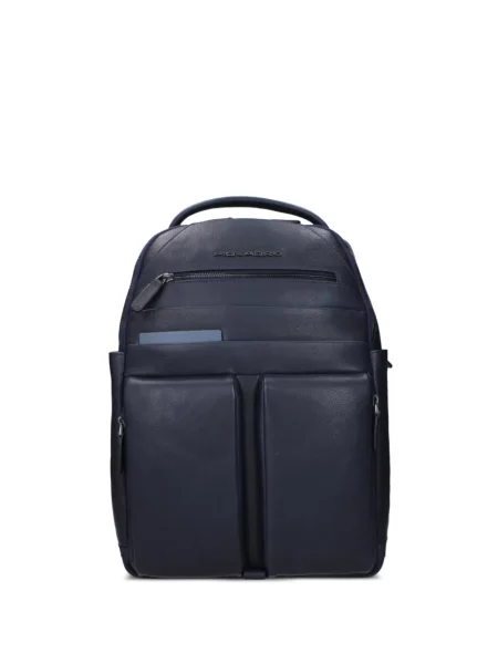 Rucsac Piquadro din piele albastru