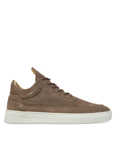 Велурени маратонки Filling Pieces Low Top Suede бежово