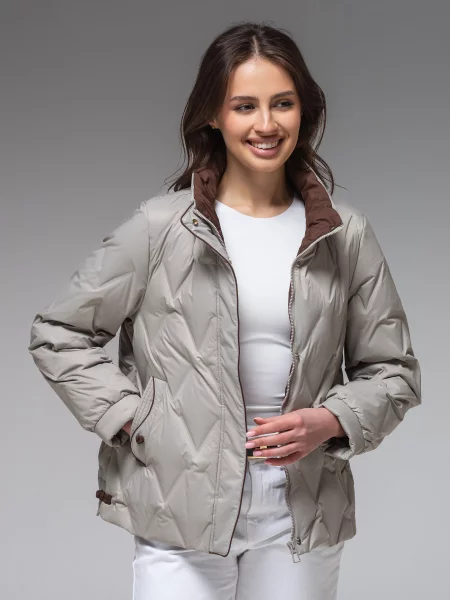 Демісезонна куртка VIVA WEAR молочний