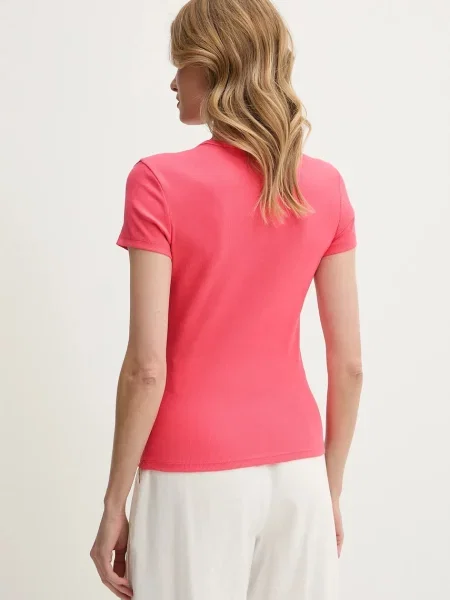 Tommy Jeans Basic tričko s růžové