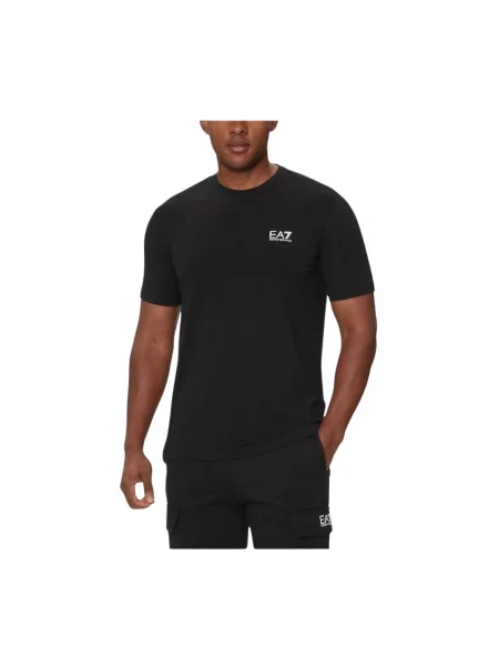 T-shirt z nadrukiem z logo Emporio Armani czarna