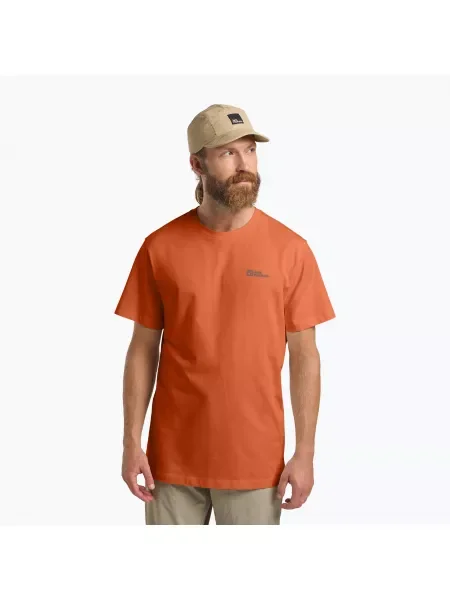 Мъжка тениска Jack Wolfskin Essential burnt orange оранжево