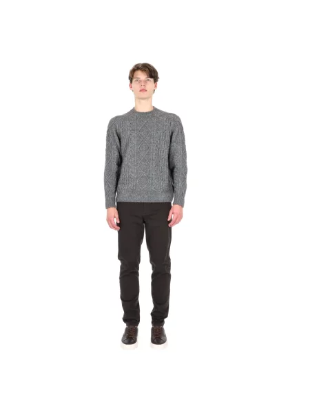Sweter Herno z nadrukiem szary