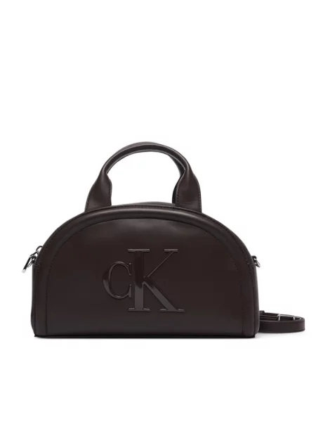 Calvin Klein crossbody torba za žene od imitacije kože smeđa
