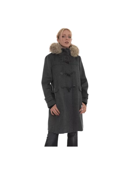 Płaszcz Weekend Max Mara wełniany szary