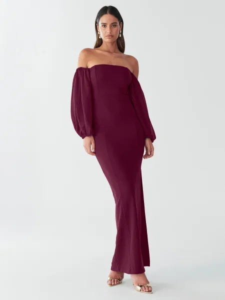 BWLDR Rochie burgundy roșu