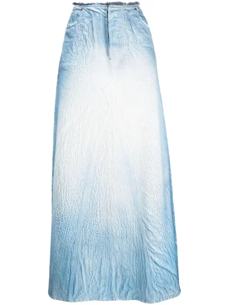 Fusta maxi Diesel din lyocell albastru