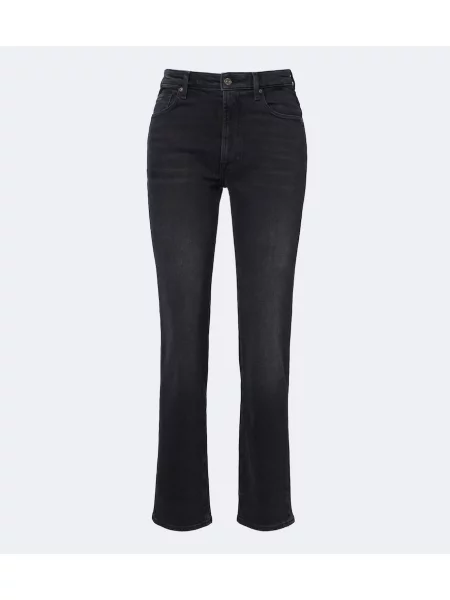 Blugi drepți 7 For All Mankind negru
