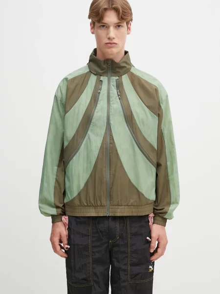Puma geacă PUMA x KIDSUPER Windbreaker de tranzitie verde